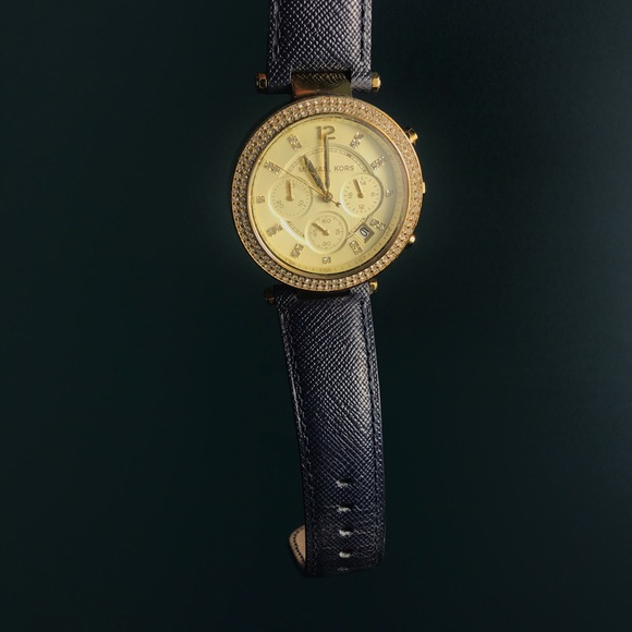 Navy blue Michael kors watch